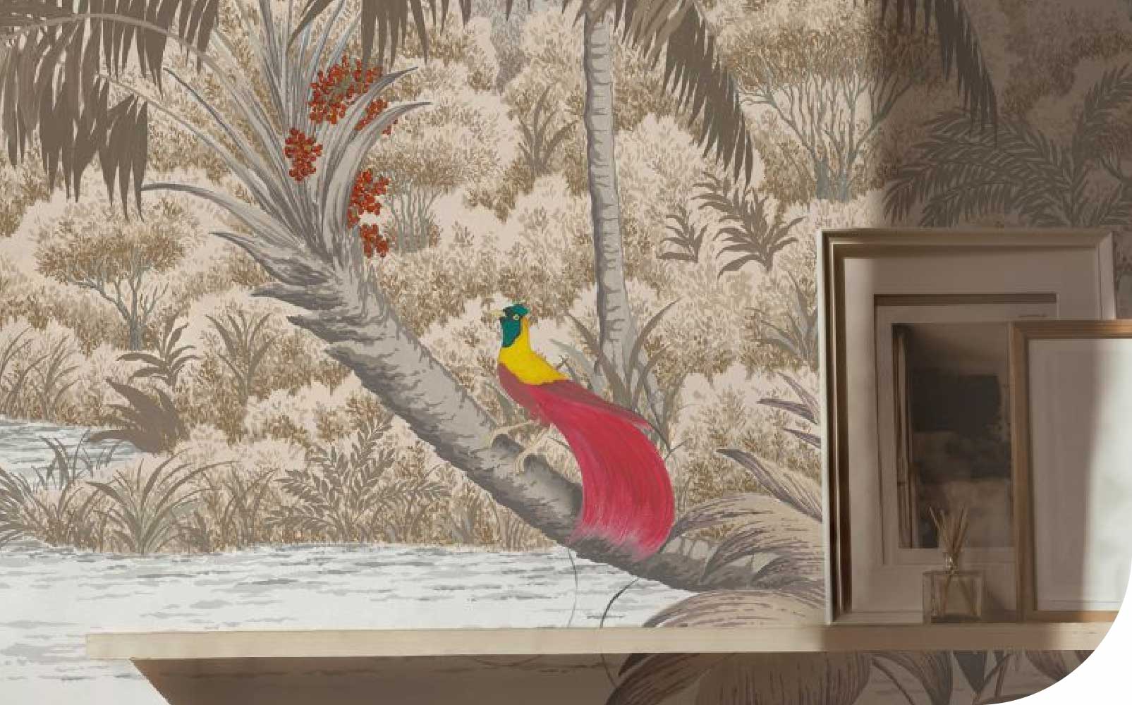 Monochromatic Tropical Wallpaper by Isidore Leroy for Any Room